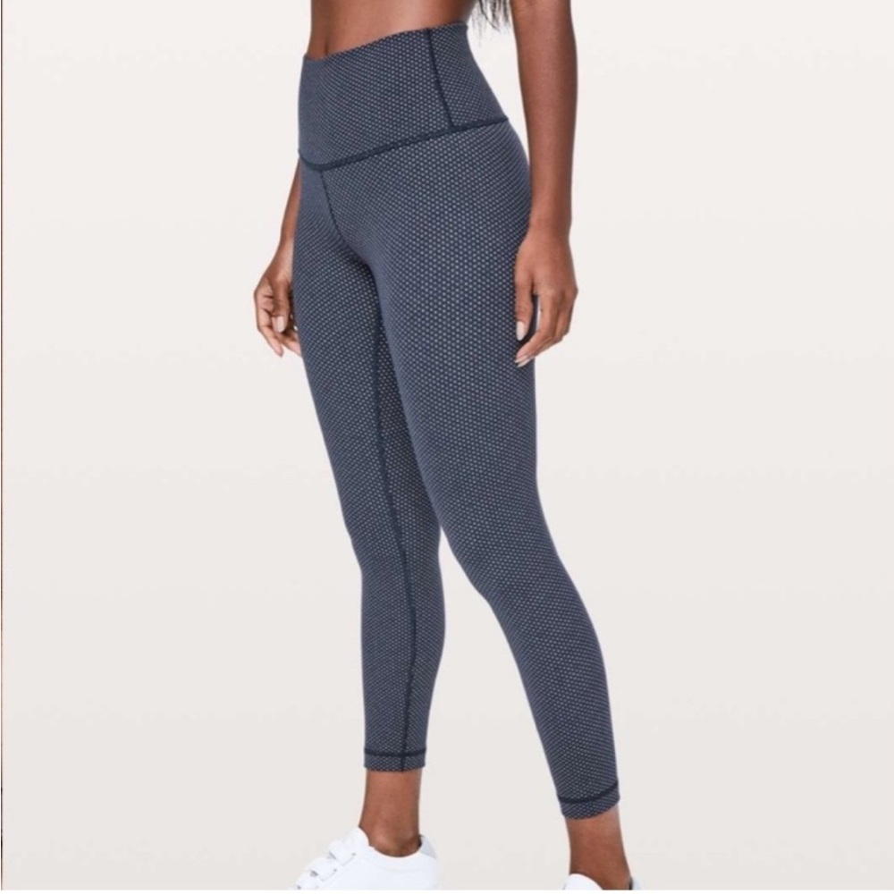 Lululemon Athletica Wunder Under Polka Dot Leggings Sz 10